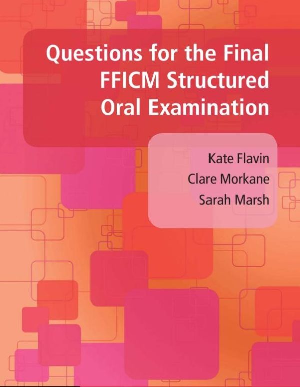 questions for the final fficm structured oral | Medical Books & CME Courses