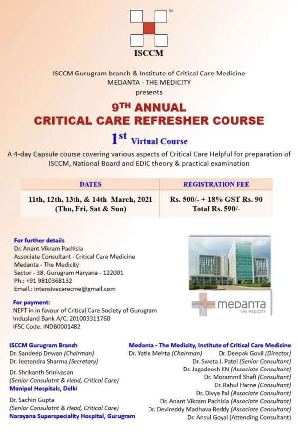 9th annual critical care refresher course 2021 cme videos 63a01b4e880b2 | Medical Books & CME Courses