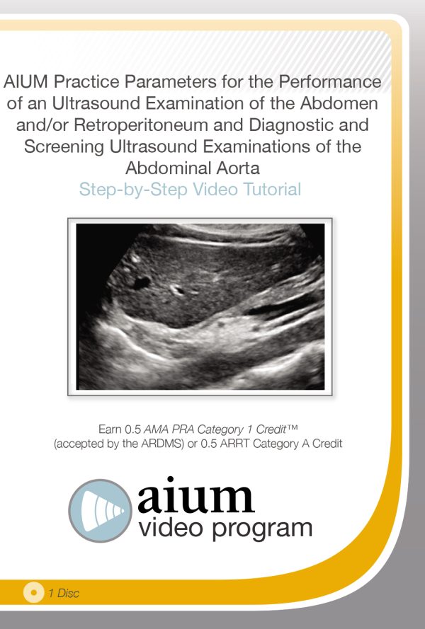 aium practice parameter for the performance of an ultrasound examination of the abdomen and or retroperitoneum and diagnostic and screening ultrasound examinations of the abdominal aorta cme videos 638ce5b8e3620 | Medical Books & CME Courses