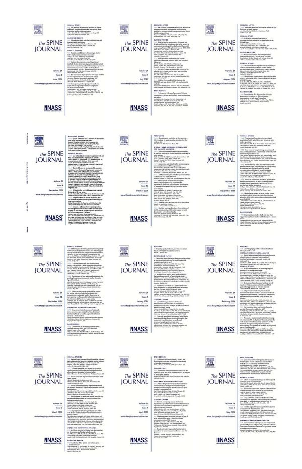 the spine journal 2021 full archives true pdf 63a1f0c21c35e | Medical Books & CME Courses