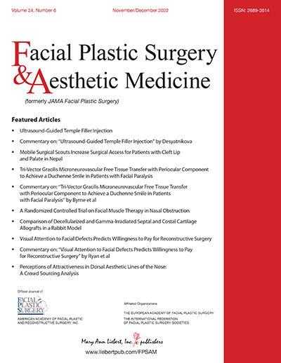 Facial Plastic Surgery Aesthetic Medicine 2022 Full Archives True Pdf 63ee4e9bd81c7 