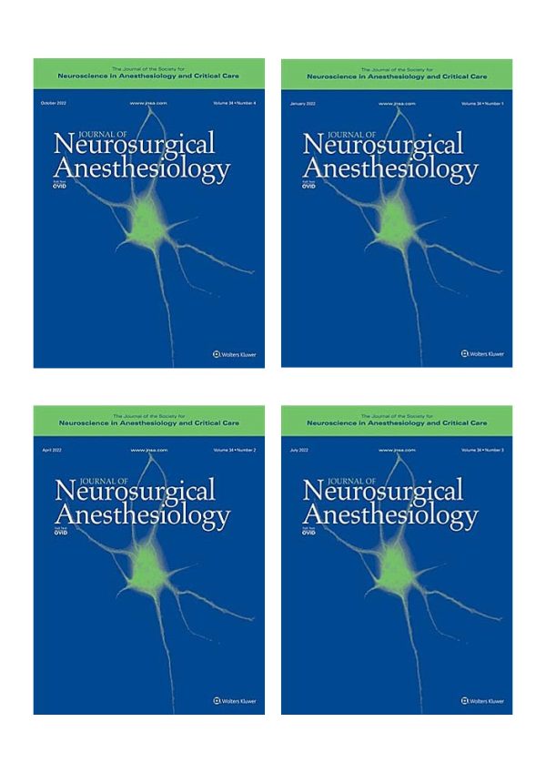 journal of neurosurgical anesthesiology 2022 full archives true pdf 63ed27672ec73 | Medical Books & CME Courses