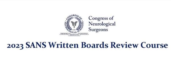 cns 2023 sans written board review course cme videos 6430163b6cf5c | Medical Books & CME Courses