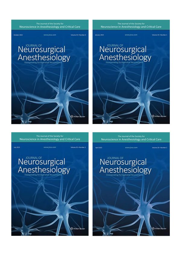 journal of neurosurgical anesthesiology 2023 full archives true pdf 652fd9719333d | Medical Books & CME Courses